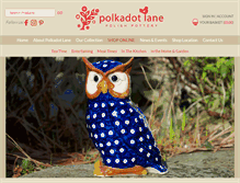 Tablet Screenshot of polkadotlane.co.uk